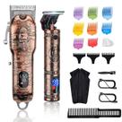 Conjunto de máquinas de cortar e aparar cabelo Suttik Professional para homens