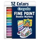 Conjunto de marcadores Crayola Fine Point (12 ct) Fine Tip, não tóxico