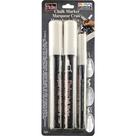 Conjunto de Marcadores de Giz Marvy Uchida com 3 Tamanhos de Ponta Branco