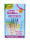 Conjunto de Marcadores Laváveis Crayola Scribble Scrubbie Pets - 24 Peças para Crianças