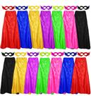 Conjunto de máscaras D.Q.Z Superhero Capes, pacote com 14 unidades multicoloridas para adultos Conjunto de máscaras D.Q.Z Superhero Capes, pacote com 14 unidades multicoloridas para adultos