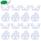 Conjunto de máscaras de máscaras de papel branco Qavctw 16PCS DIY