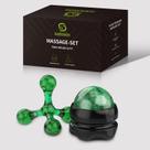 Conjunto de massagem EGASONA incluindo bola de massagem manual e 4 ferramentas