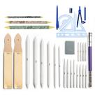 Conjunto de materiais para esboçar e desenhar, 20 unidades - Blending Stumps Conjunto de materiais para esboçar e desenhar, 20 unidades - Blending Stumps