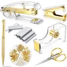 Conjunto de material de escritório Kit de acessórios de mesa Outus Acrylic (Gold)