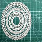 Conjunto de Matrizes de Corte Metálicas Kashoer Oval com Borda Pespontada e Escalope Conjunto de Matrizes de Corte Metálicas Kashoer Oval com Borda Pespontada e Escalope