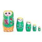 Conjunto de Matryoshka de madeira Russian Nesting Dolls de 5 camadas