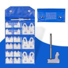 Conjunto de medidores de raio Camoo 3602-5025 0,25-12,7 mm com suporte de 26 unidades