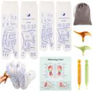 Conjunto de meias de reflexologia Vigdit com ferramenta de massagem Trigger Point