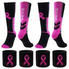 Conjunto de meias e pulseiras masonicbuy Breast Cancer Awareness Conjunto de meias e pulseiras masonicbuy Breast Cancer Awareness
