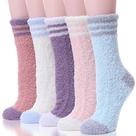 Conjunto de meias femininas de inverno felpudas e quentes da EBMORE