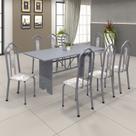 Conjunto de Mesa 180x75cm Tampo Granito com 8 Cadeiras Bianca