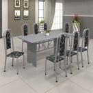 Conjunto de Mesa 180x75cm Tampo Granito com 8 Cadeiras Lavínea Conjunto de Mesa 180x75cm Tampo Granito com 8 Cadeiras Lavínea