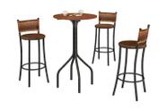 Conjunto De Mesa Bistrô Com 3 Banquetas Panamá