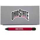 Conjunto de mesa, caneta comemorativa Ohio State com caneta giratória de mensagens