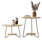 Conjunto De Mesa Centro E Lateral Liz Pés De Ferro - Várias Cores Conjunto De Mesa Centro E Lateral Liz Pés De Ferro - Várias Cores
