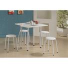 Conjunto de Mesa com 4 Bancos Nádia Branco Conjunto de Mesa com 4 Bancos Nádia Branco