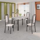 Conjunto de Mesa com 4 Cadeiras Lara