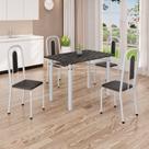 Conjunto de Mesa com 4 Cadeiras Lívia