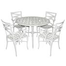 Conjunto de Mesa com 4 Cadeiras Modelo Liz para Jardim Área Externa e Interna