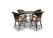 Conjunto de Mesa Com Cadeiras Em Fibra Sintética Área de Laser Varanda Fibras