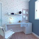 Conjunto de Mesa com Gaveteiro de Escritório Corp Branco e Cinza Cristal Conjunto de Mesa com Gaveteiro de Escritório Corp Branco e Cinza Cristal