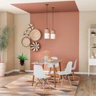 Conjunto de Mesa de Jantar Adele com Tampo de Vidro Off White e 4 Cadeiras Pé Palito Charles Eames Branco