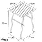 Conjunto De Mesa E 2 Bancos Cromado Para Cozinha Pequena
