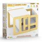 Conjunto de mesa e cadeira cubo montessori - junges - 923