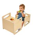 Conjunto de mesa e cadeira de desmame VEVOR Montessori de madeira de 1 a 5 anos Conjunto de mesa e cadeira de desmame VEVOR Montessori de madeira de 1 a 5 anos