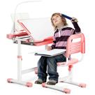 Conjunto de mesa e cadeira Rengue Kids com altura ajustável rosa Conjunto de mesa e cadeira Rengue Kids com altura ajustável rosa