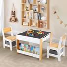 Conjunto de mesa e cadeiras 4 em 1 para crianças com armazenamento Asweets