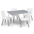 Conjunto de mesa e cadeiras Delta Children Kids 3+ Years Grey/White