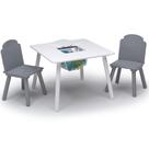 Conjunto de Mesa e Cadeiras para Crianças Delta Children Finn Branco e Cinza Conjunto de Mesa e Cadeiras para Crianças Delta Children Finn Branco e Cinza