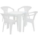 Conjunto de Mesa e Cadeiras Tramontina Plástico Conjunto de Mesa e Cadeiras Tramontina Plástico