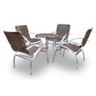 Conjunto de Mesa Elíptico - 4 Cadeiras + 1 Mesa Conjunto de Mesa Elíptico - 4 Cadeiras + 1 Mesa