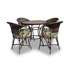 Conjunto de Mesa Fibra Sintética Amsterdã - 4 Poltronas + 1 Mesa - Tecido Saquarema Conjunto de Mesa Fibra Sintética Amsterdã - 4 Poltronas + 1 Mesa - Tecido Saquarema
