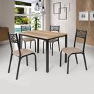 Conjunto de Mesa Flex Montreal 110cm e 4 Cadeiras Jade Ciplafe