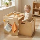 Conjunto de Mesa Infantil Montessori Ajustável STEPLAY