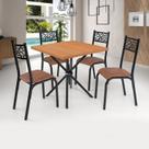Conjunto de Mesa Jade Tampo Laminado com 4 Cadeiras
