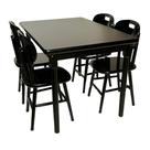 Conjunto de Mesa Jantar laminado 120x80 com 4 cadeiras - DG Móveis Conjunto de Mesa Jantar laminado 120x80 com 4 cadeiras - DG Móveis