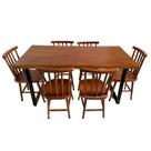 Conjunto de Mesa Jantar Melissa 160X80 com 6 cadeiras - DG Móveis Conjunto de Mesa Jantar Melissa 160X80 com 6 cadeiras - DG Móveis