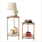 Conjunto de mesa lateral moderna retro para sala de estar Conjunto de mesa lateral moderna retro para sala de estar