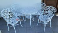 Conjunto de Mesa Para Jardim Primavera em Alumínio Fundido Unifer Móveis