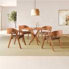 Conjunto de Mesa Redonda 100cm com 4 Cadeiras Luna Conjunto de Mesa Redonda 100cm com 4 Cadeiras Luna