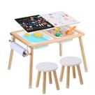 Conjunto de Mesa Sensorial VEVOR com 2 Bancos e 2 Caixas de Armazenamento