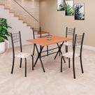 Conjunto de Mesa Tampo em Mdf com 4 Cadeiras Dany Conjunto de Mesa Tampo em Mdf com 4 Cadeiras Dany