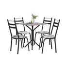 Conjunto de Mesa Thais 0,70m com 4 Cadeiras Artefamol Granito / Dark Conjunto de Mesa Thais 0,70m com 4 Cadeiras Artefamol Granito / Dark