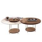 Conjunto de Mesas de Centro Sky com Tampo de Vidro e em MDF - HB Móveis