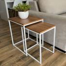 Conjunto de Mesas Ninho Atlanta Amadeirado
